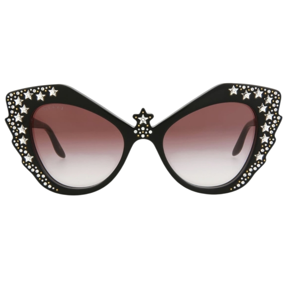 Gucci Designer Special Edition Black Hollywood Forever Sunglasses Pearl Diamond - Picture 6 of 16